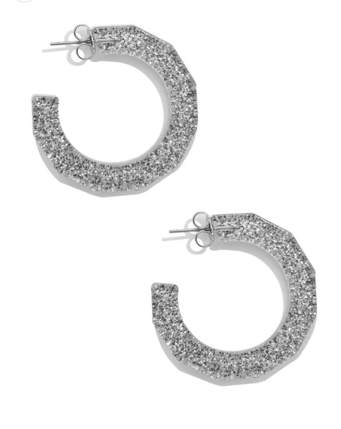 Small Textured Hoop Earrings