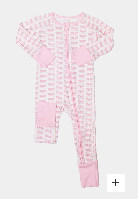 Bows Sleep Romper: The Uptown Baby