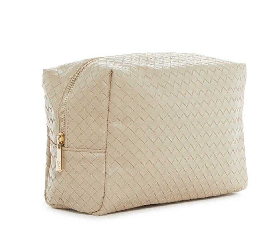 TRVL Everyday Cosmetic Bag Woven Bisque