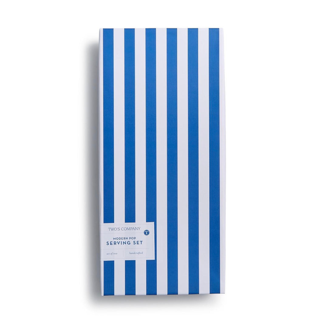 Blue and White Salad Serving Set