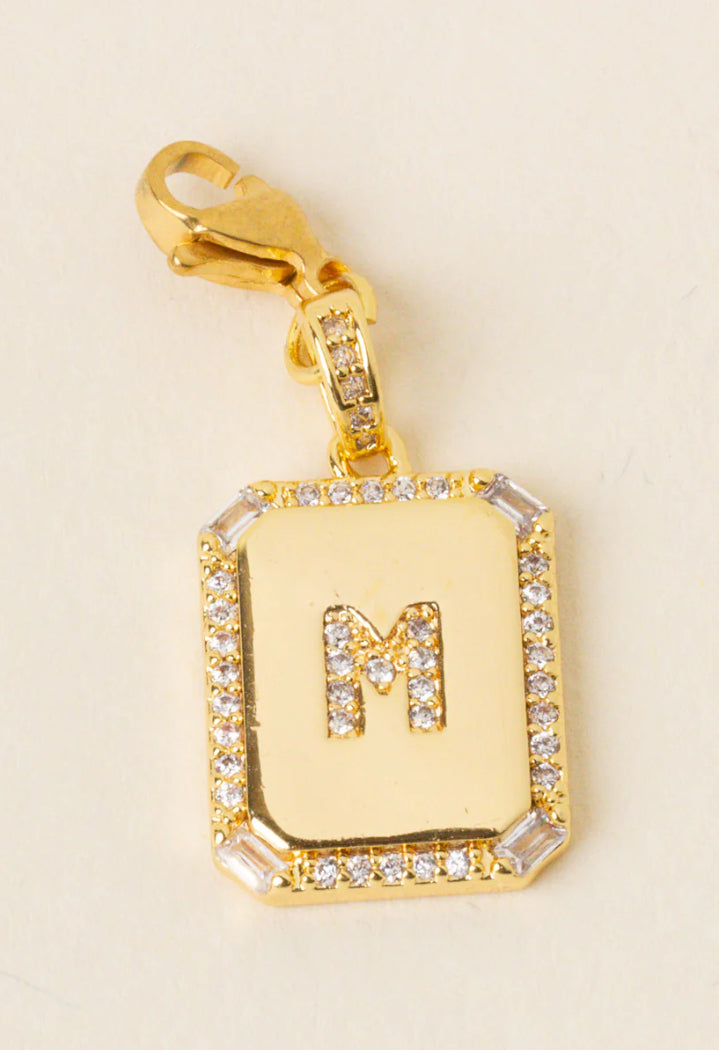 Initial Letter Gold Charm
