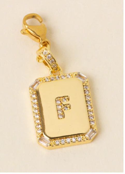 Initial Letter Gold Charm