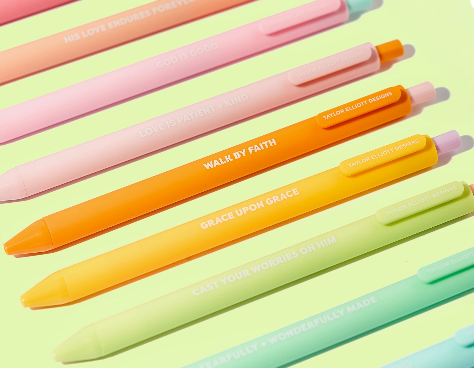 Faith Set of 10 Colored Gel Pens