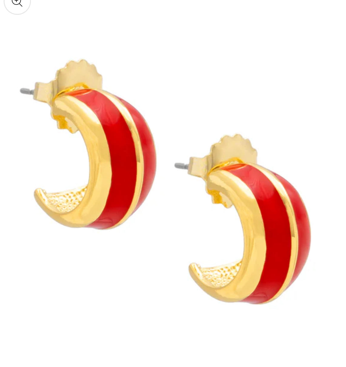 Colorful Enamel Huggie Earring