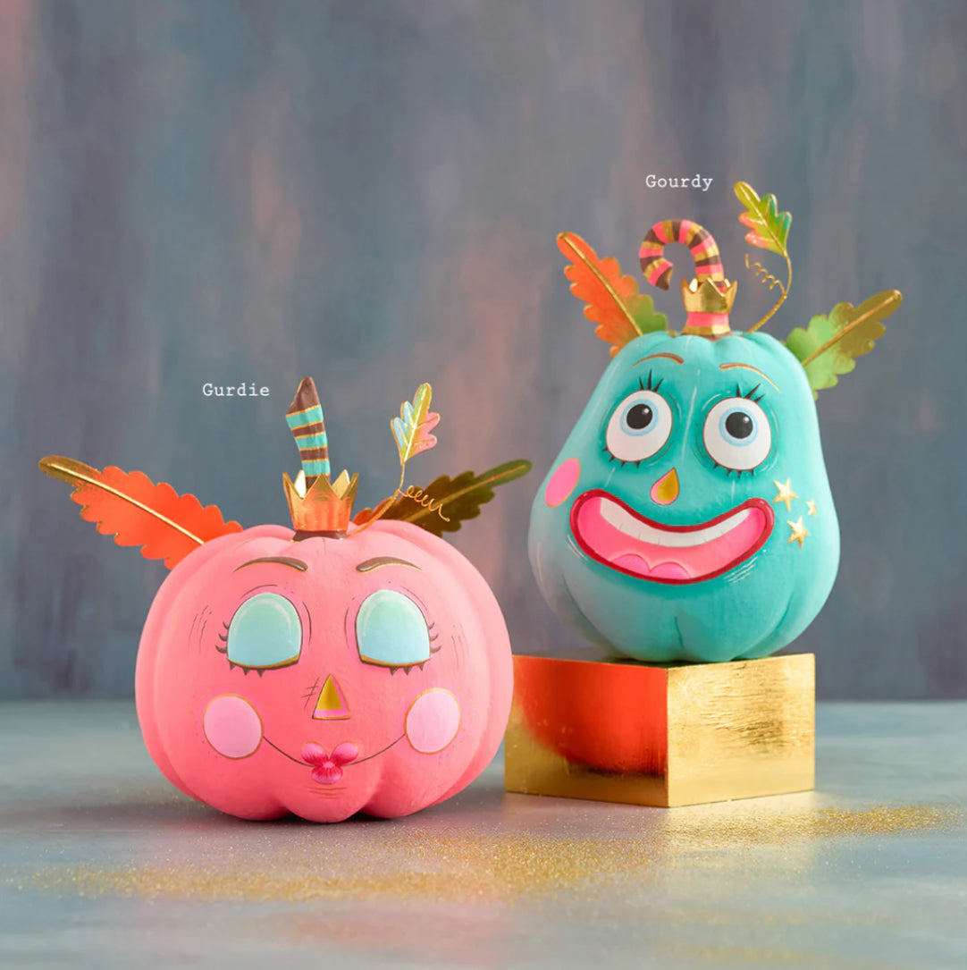 Gurdie & Gourdy Pumpkin Fairy Set of 2