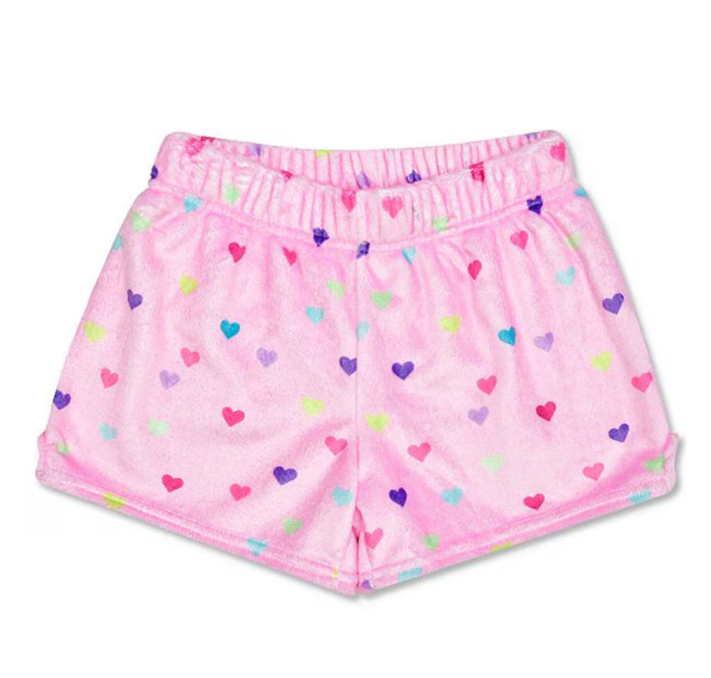 Heart Confetti Plush Shorts