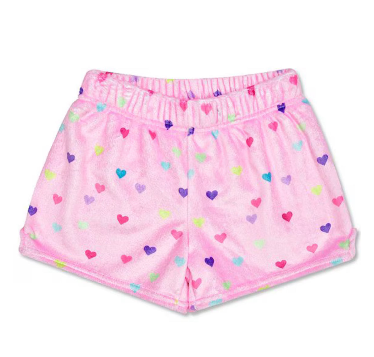 Heart Confetti Plush Shorts