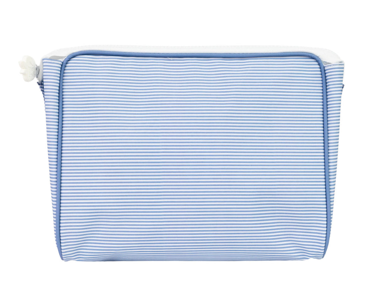 Navy Mini Stripe Go Bag by Apple of My Isla