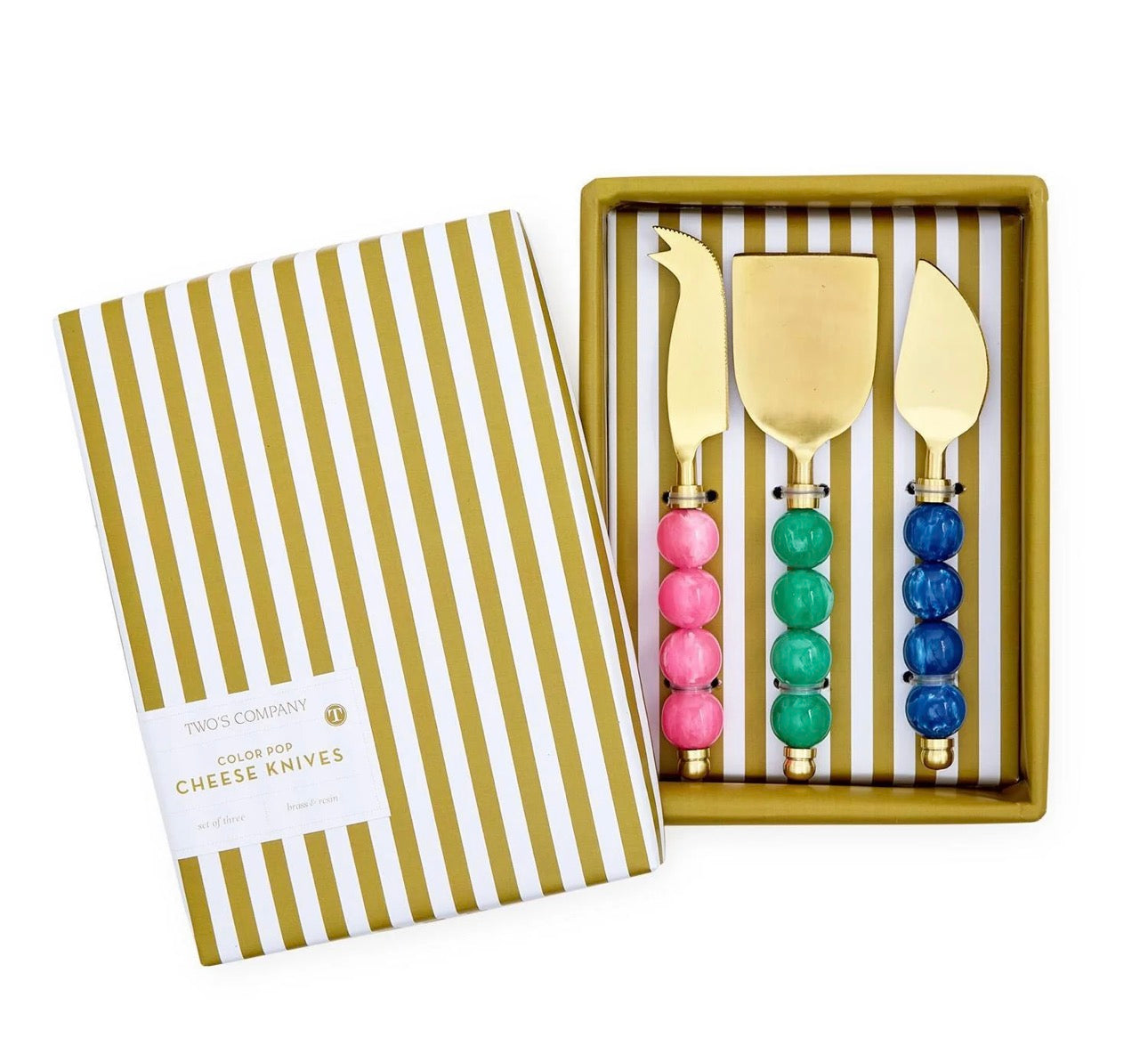 Color Pop Set of 3 Cheese Knives