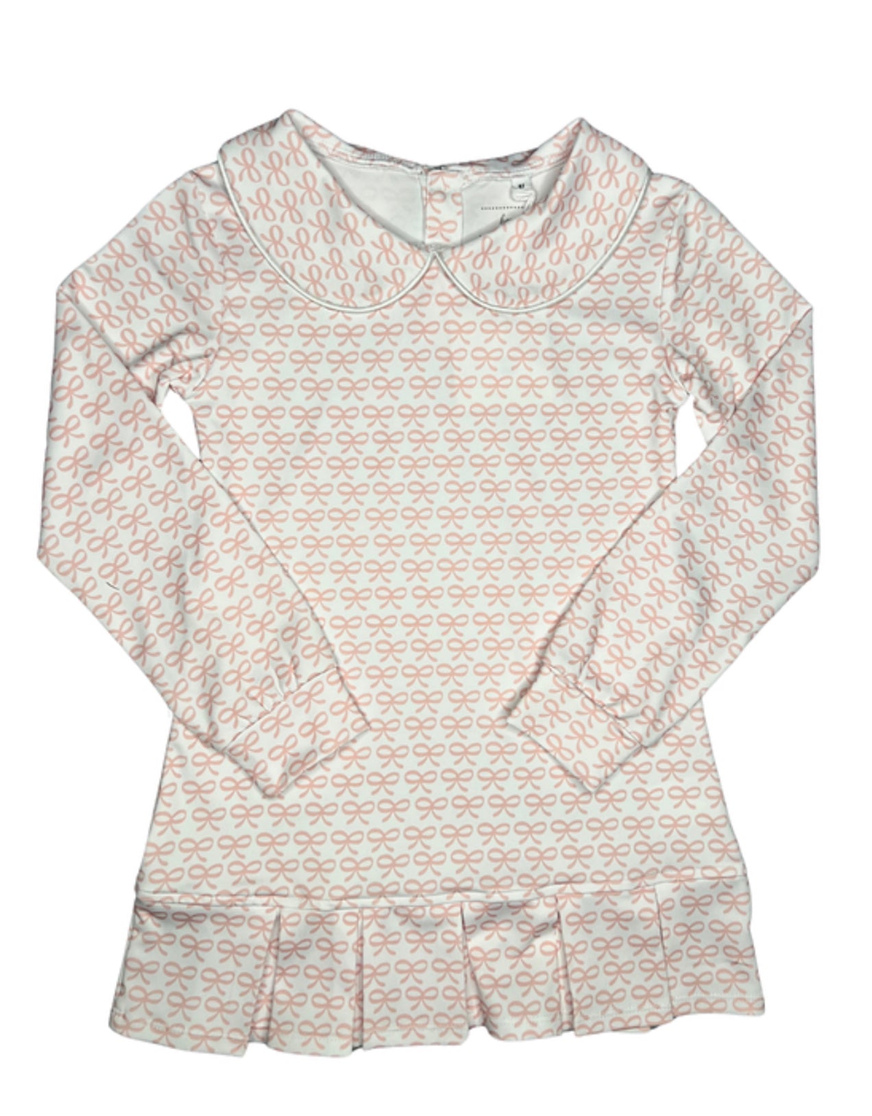 Pleated Dress Pink Bows