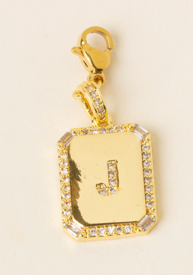 Initial Letter Gold Charm