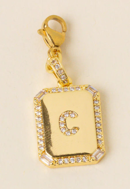 Initial Letter Gold Charm