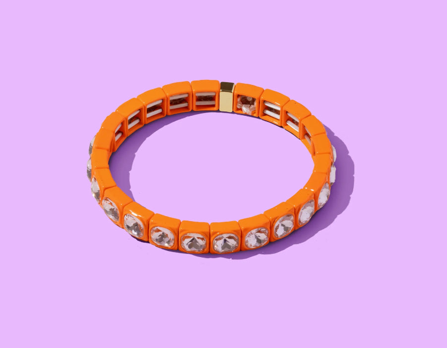 Zoe Enamel Stretch Bracelet by Taylor Elliott Designs