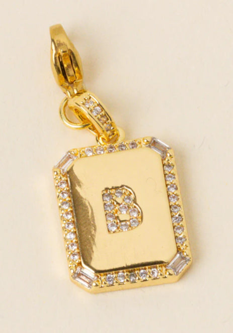 Initial Letter Gold Charm