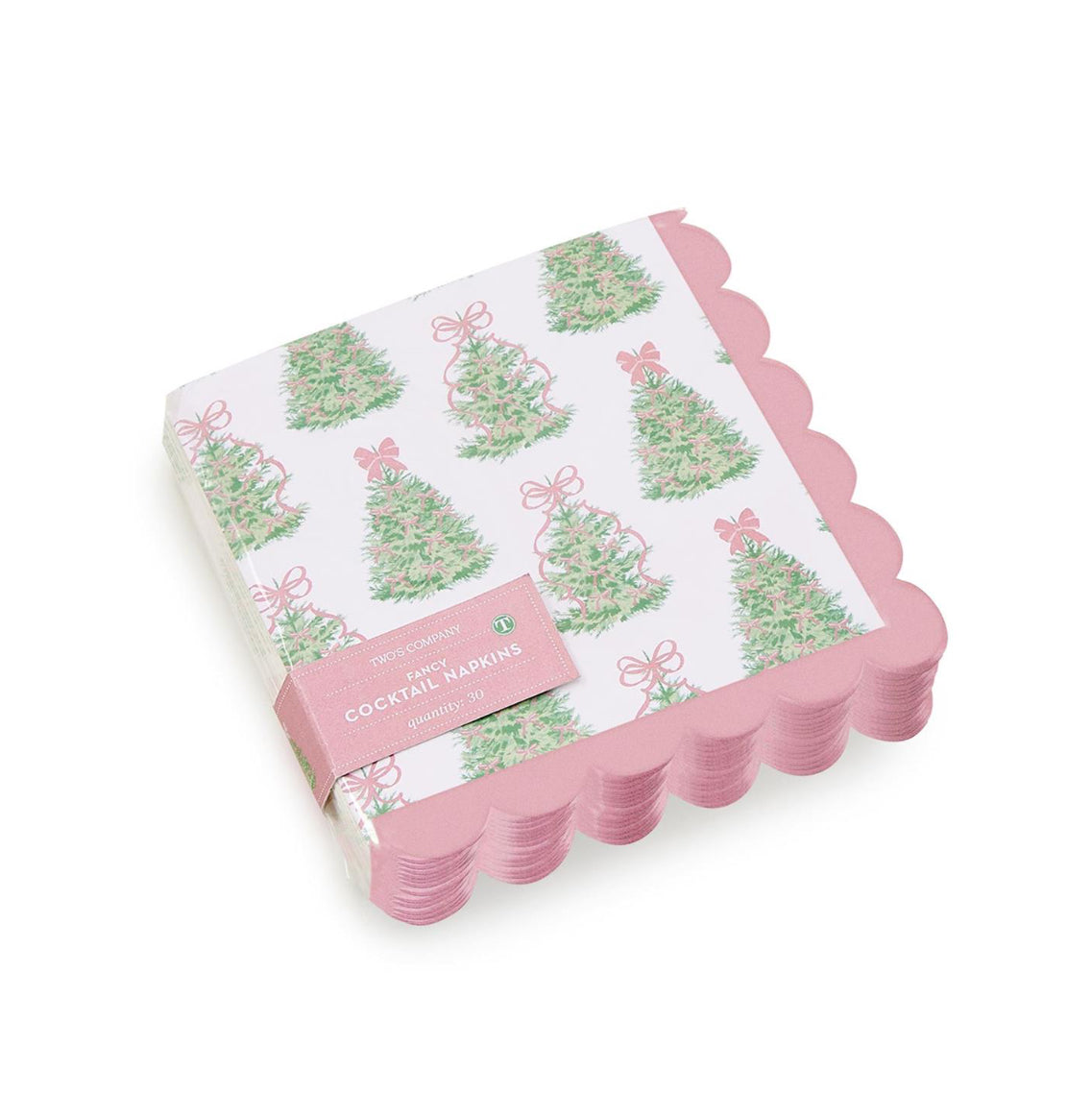 Festive Scallop Cocktail Napkins