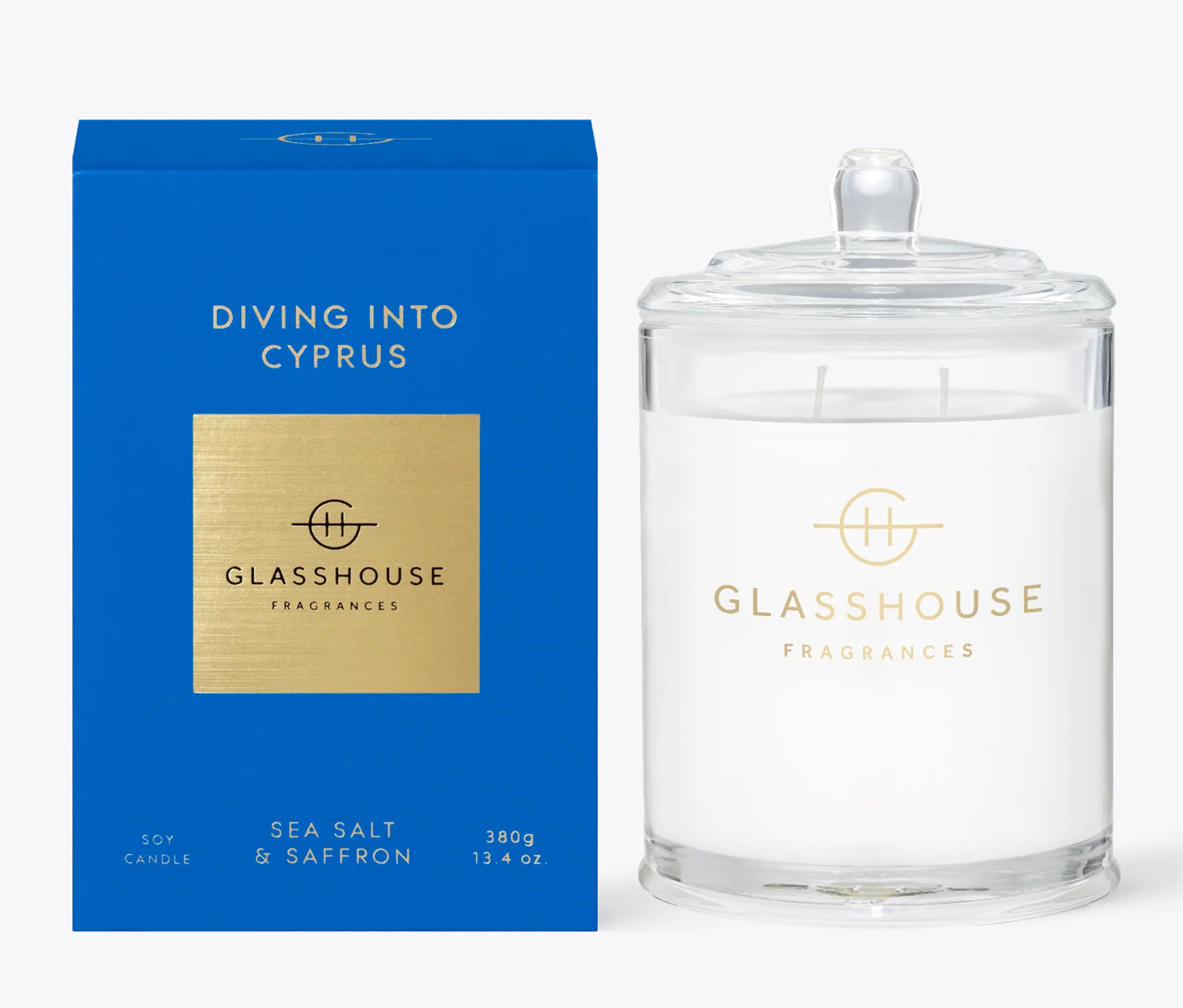 Glasshouse Diving into Cyprus 13.4oz Candle