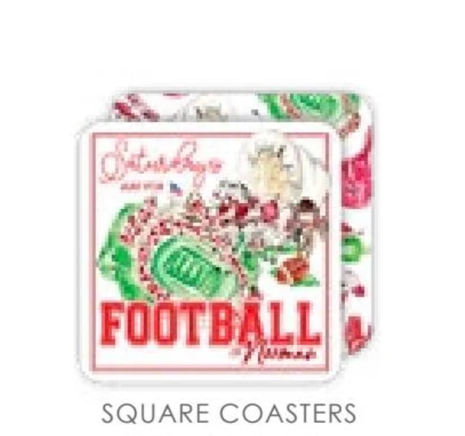 Saturdays Are For Football Paper Coasters