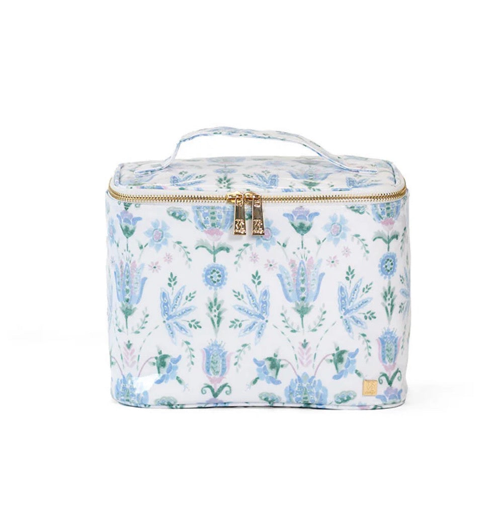 Luxe Glossy Seychelles Train Case | TRVL Design