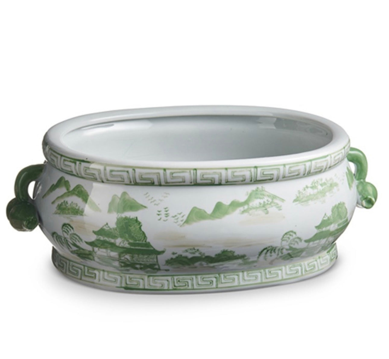 Green and White Footbath