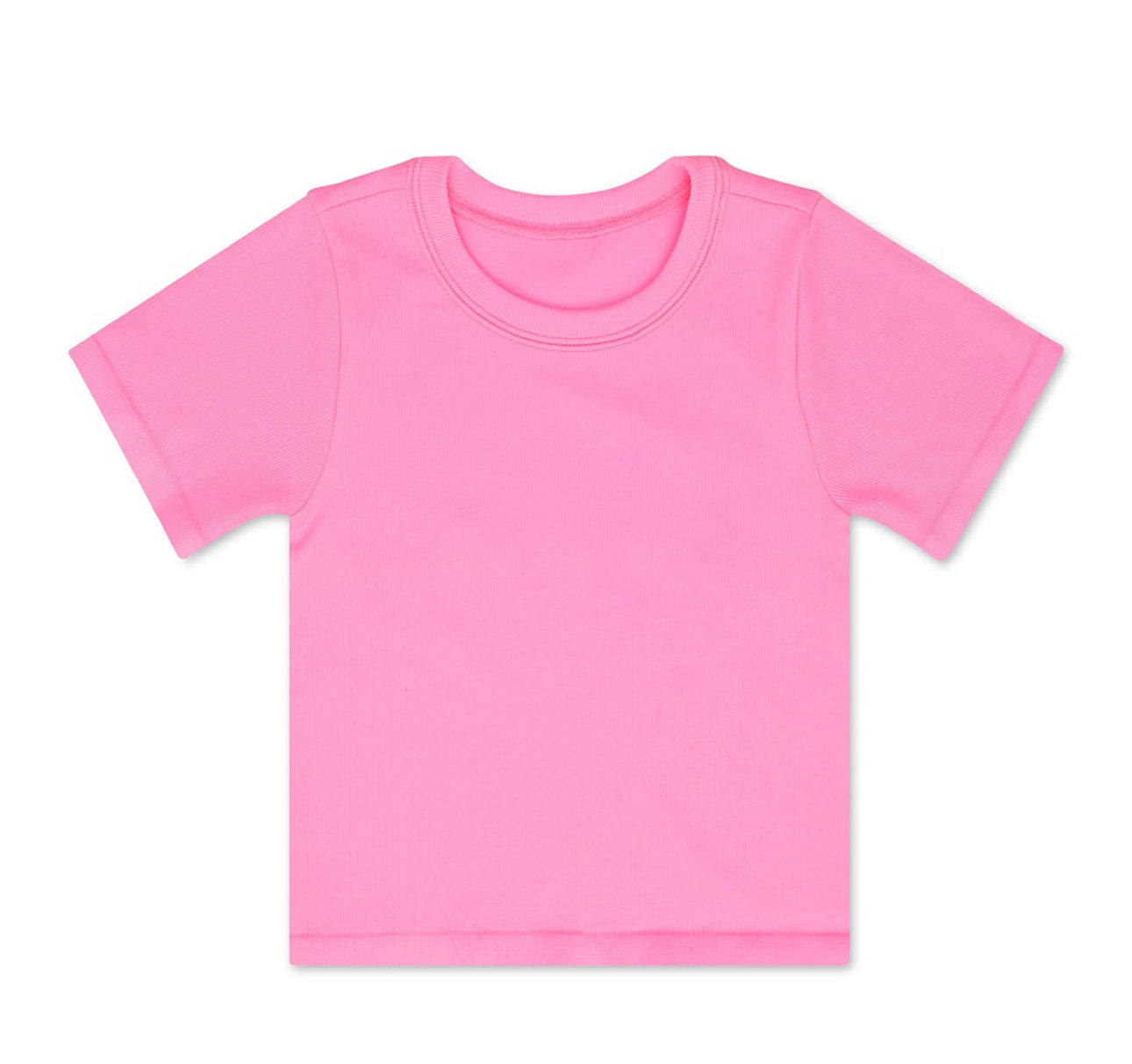 ROSE RIBBED SHORT SLEEVE SHIRT