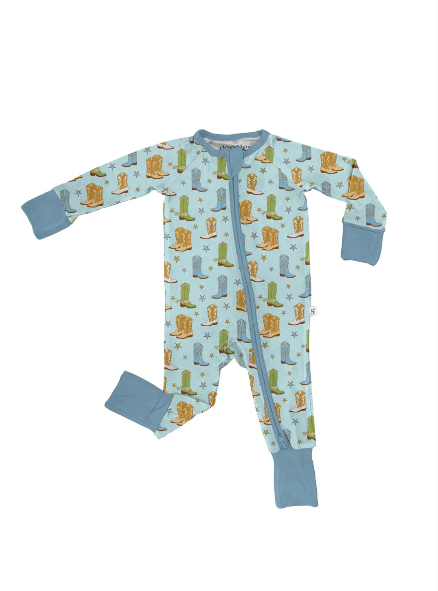 Blue Boots & Stars Goosies Sleep Romper