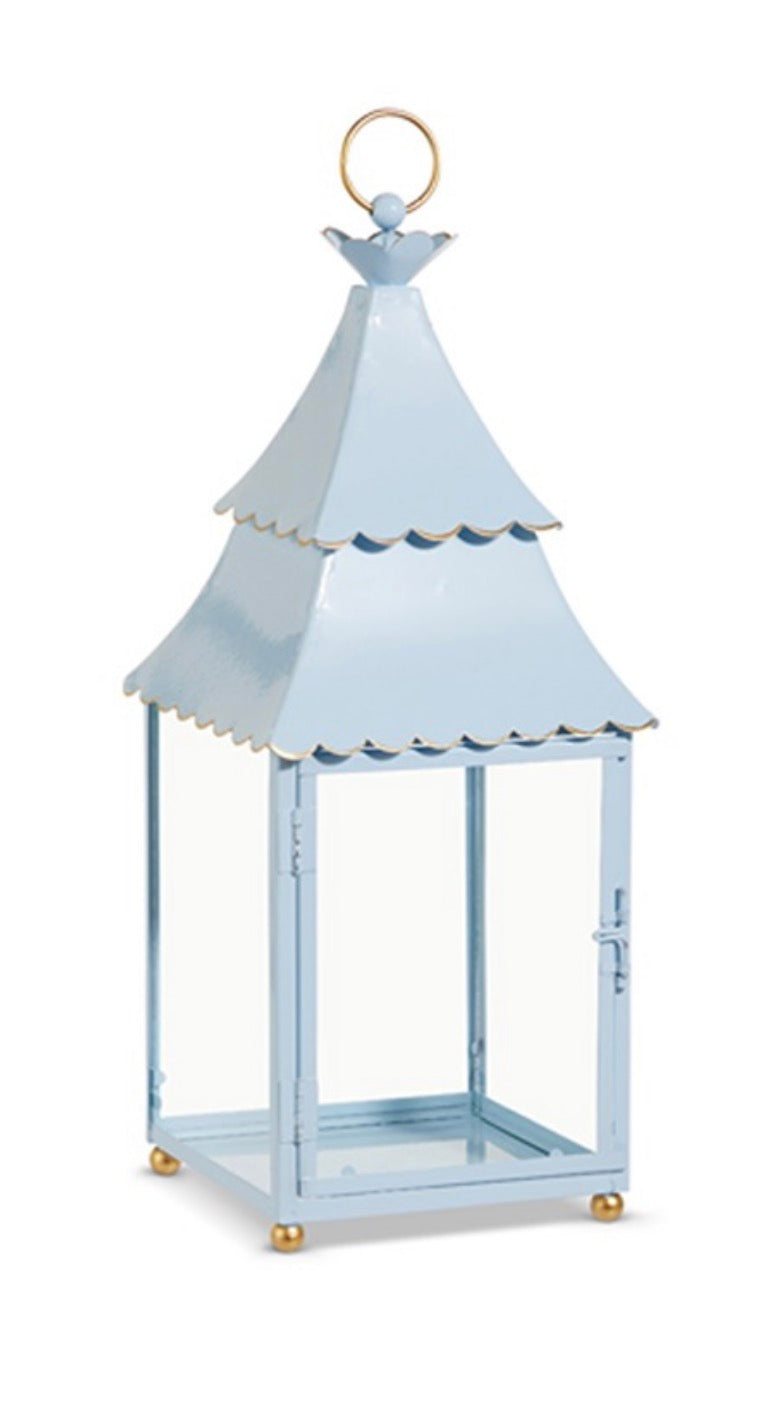 French Blue Pagoda Lantern