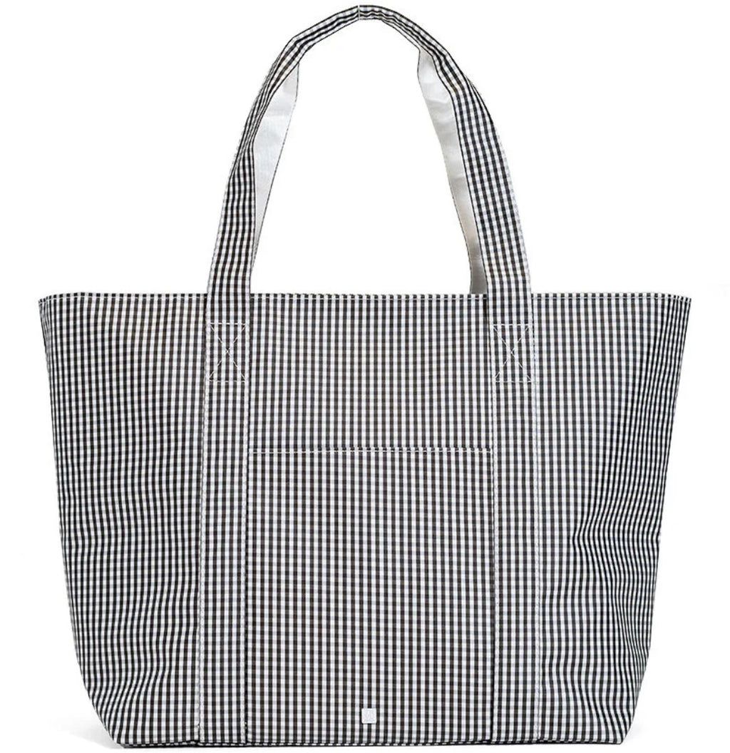 Gingham Black XL Jumbo Tote | TRVL Design
