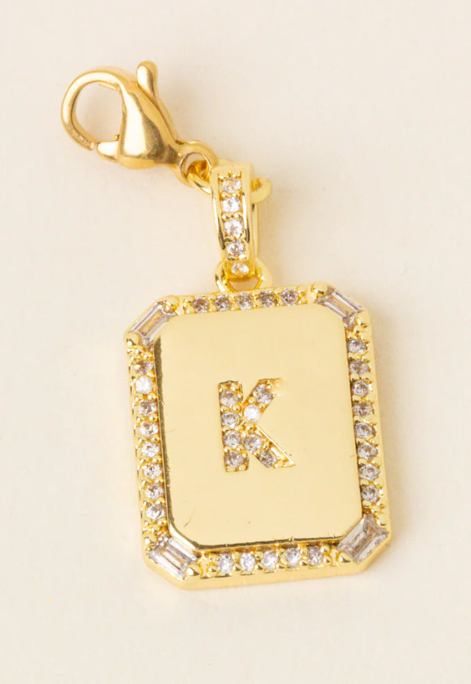 Initial Letter Gold Charm