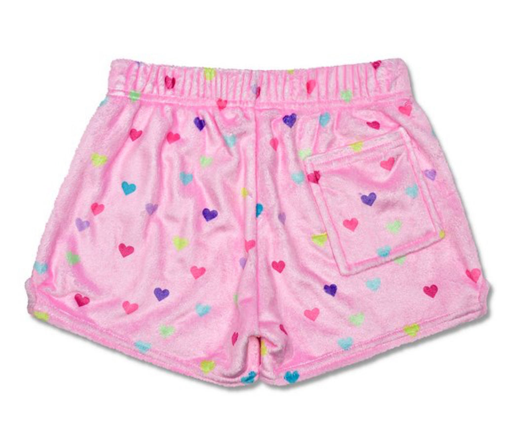 Heart Confetti Plush Shorts
