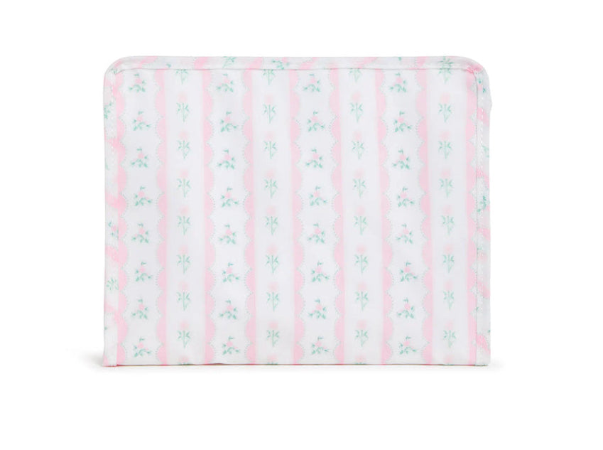 Pink Ribbon Floral TRVL Roadie- Large