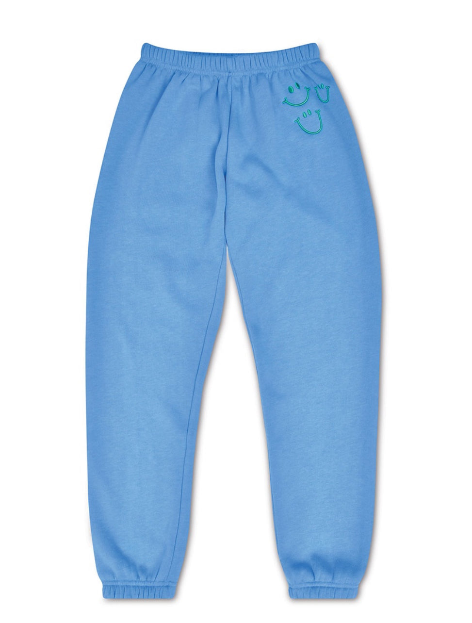 Happy Faces Bright Blue Basic Sweatpant