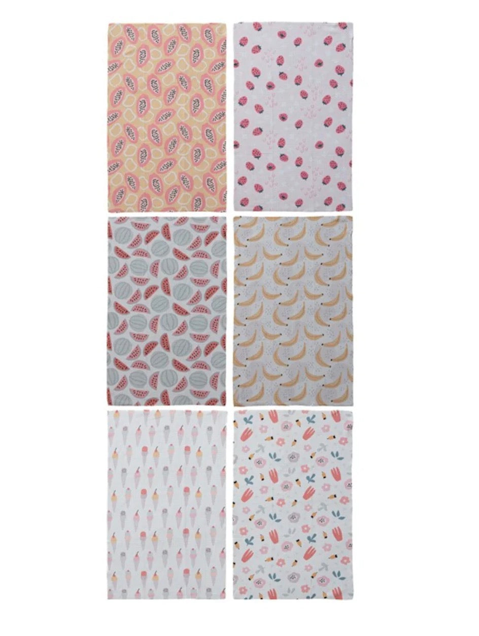 Printed Recycled Microfiber Tea Towels