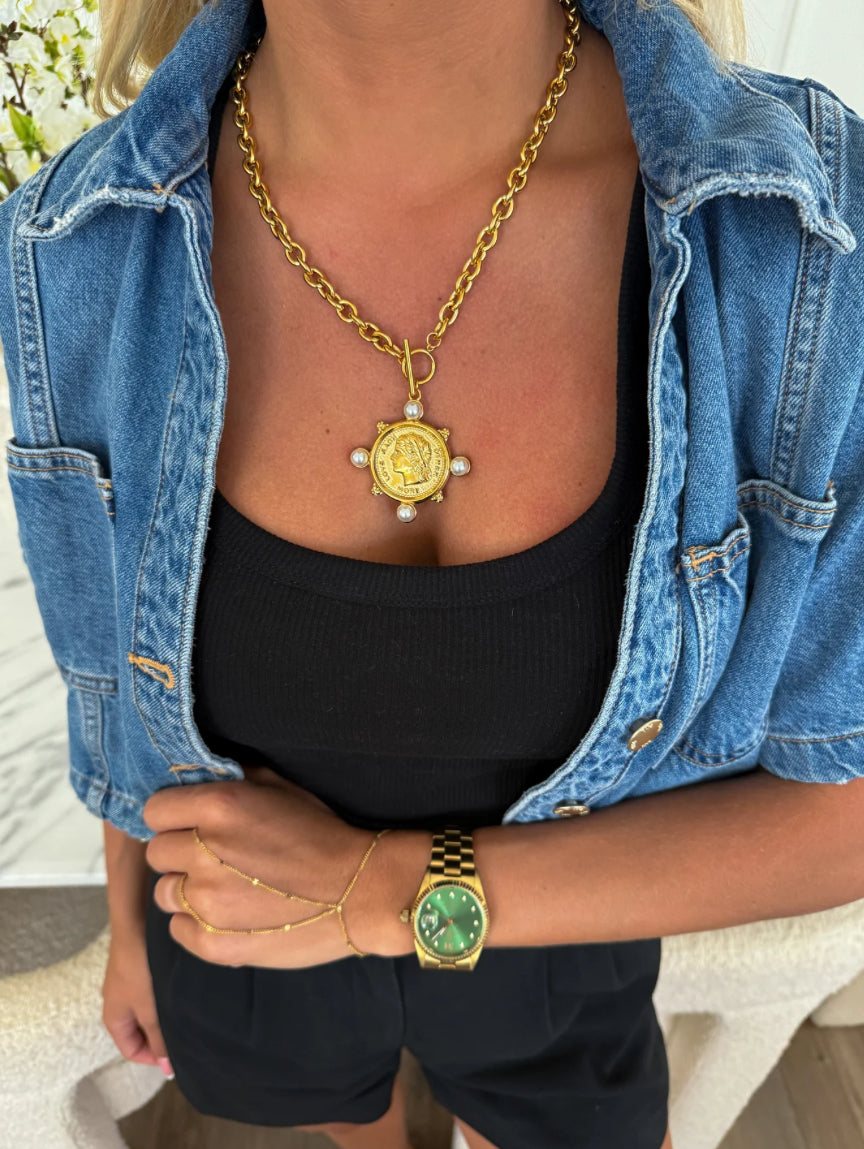 Pearl Coin Necklace