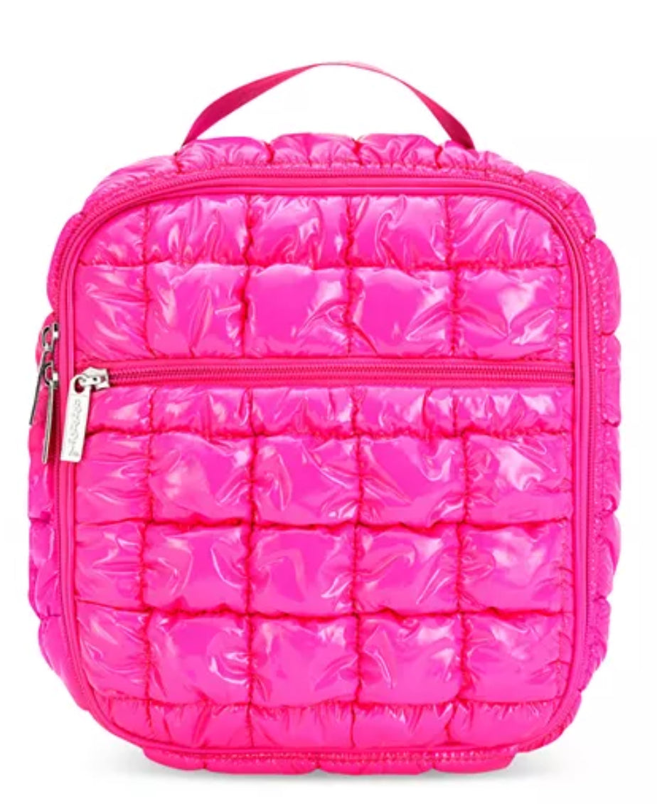 Hot Pink Puffy Lunch Box