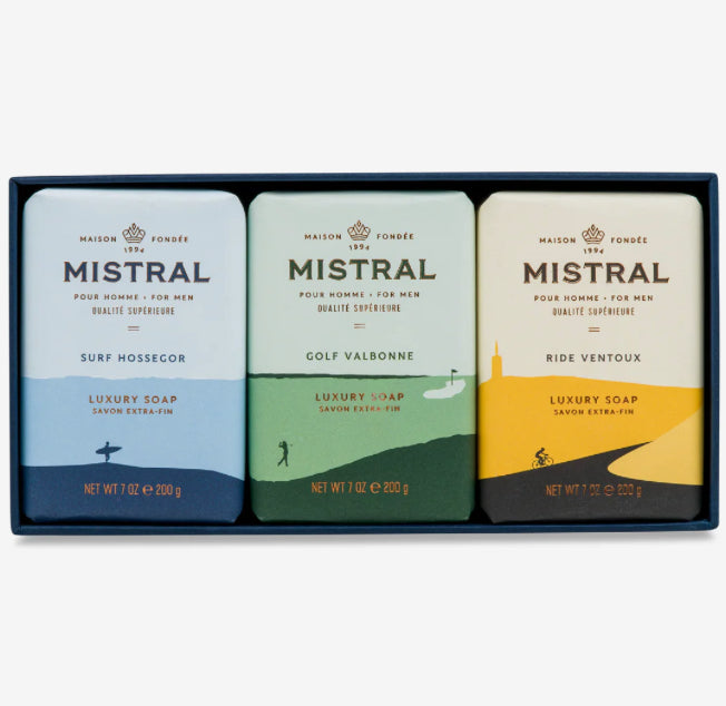 Mistral Men’s 3 Soaps Set