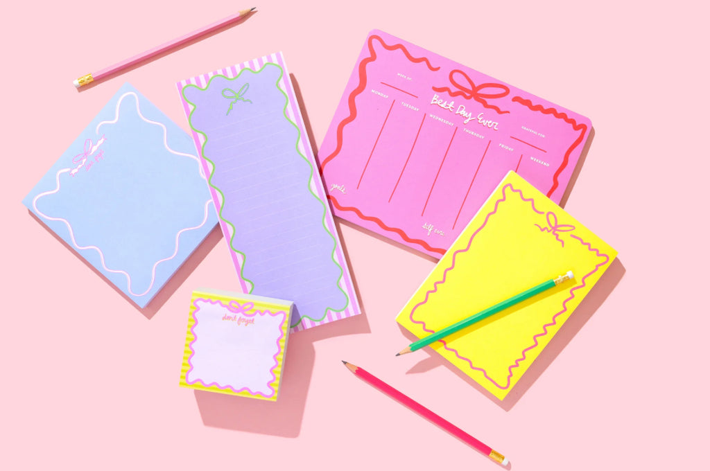 Yellow Magnet Bow Notepad