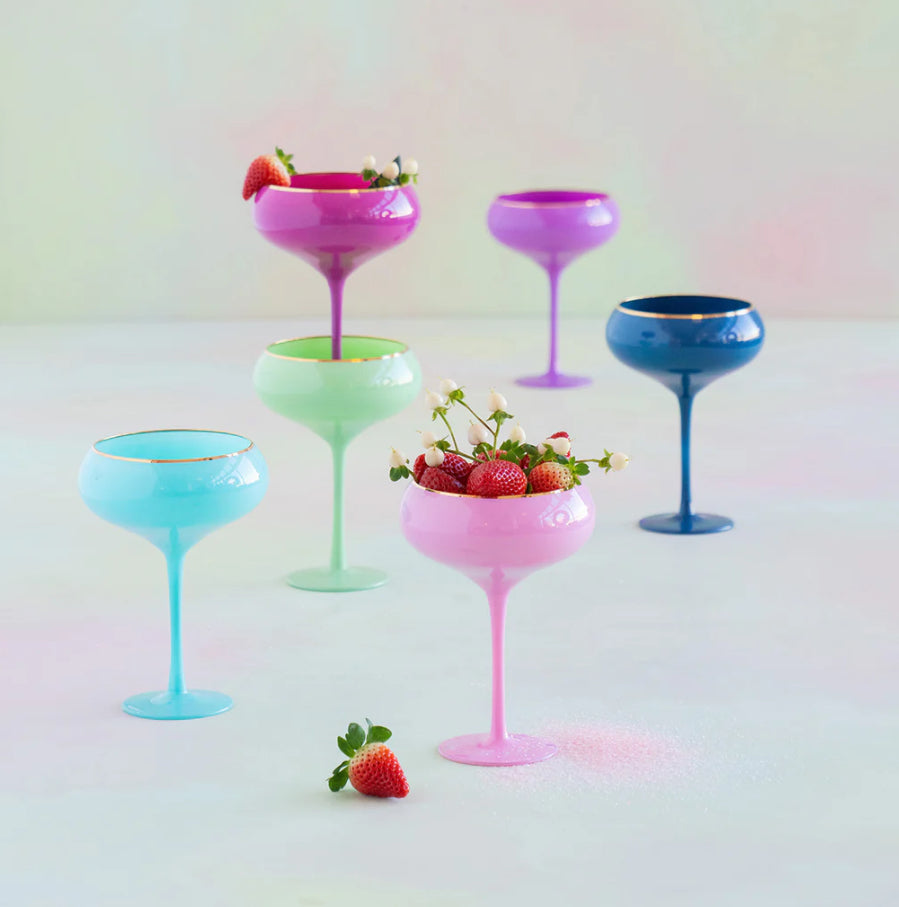 Sugar Plum Coupe Glass Set of 6