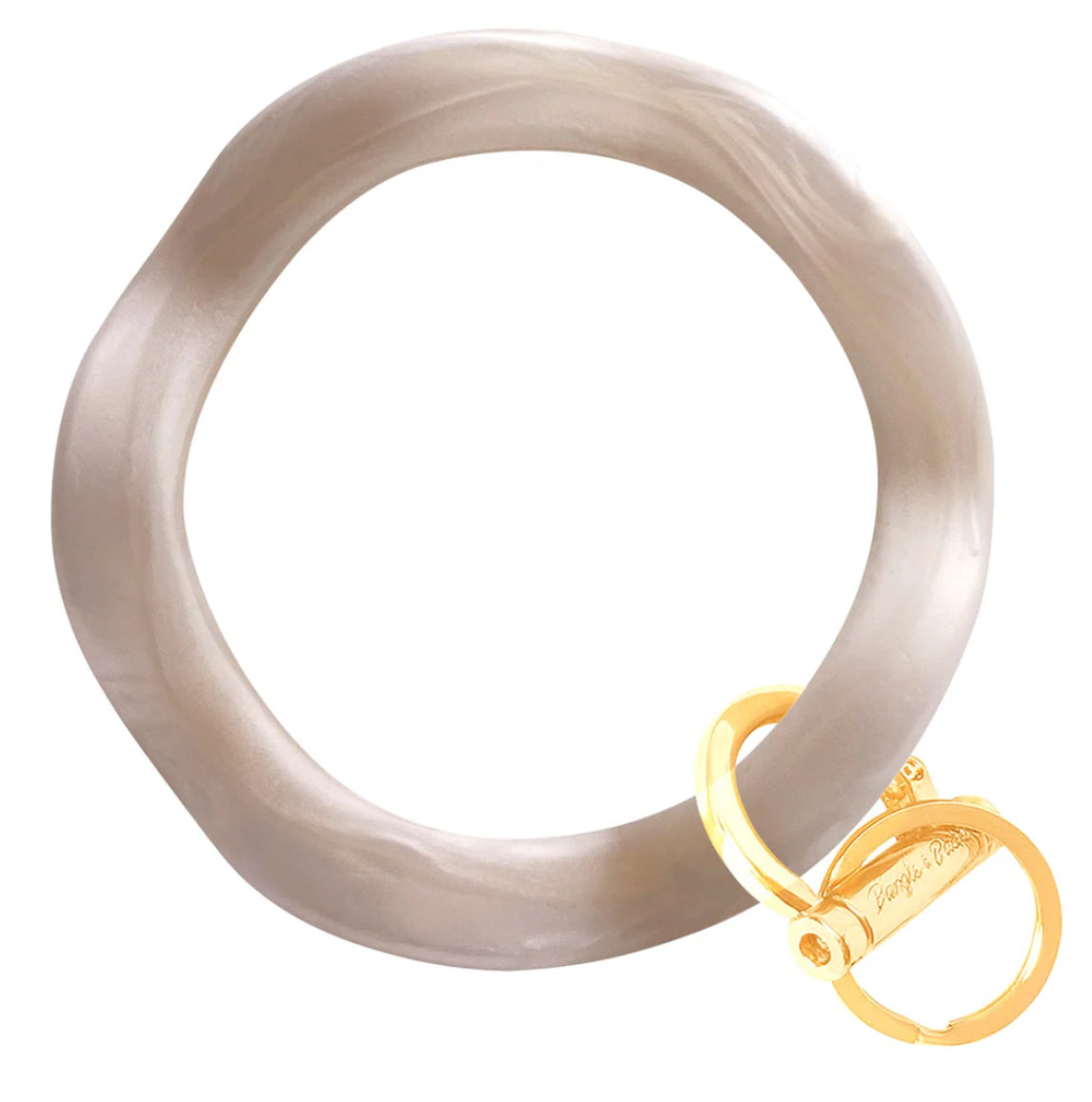 Babe and Bangle Wavy Key Ring