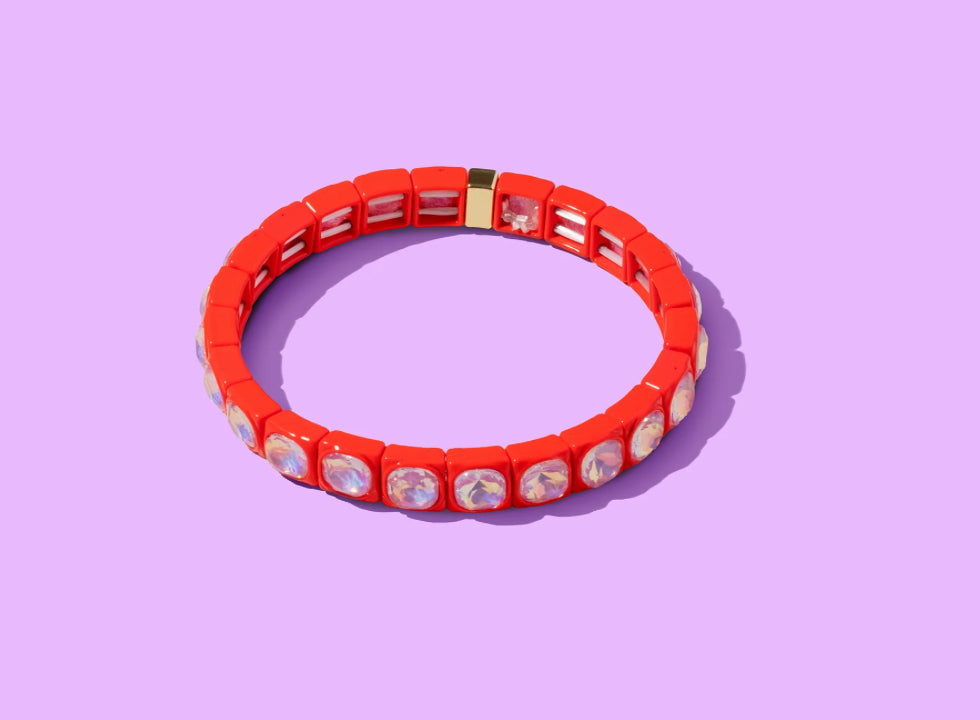 Zoe Enamel Stretch Bracelet by Taylor Elliott Designs