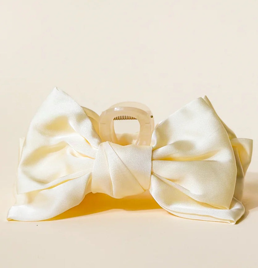 Satin Bow Darling Effect Claw Clip