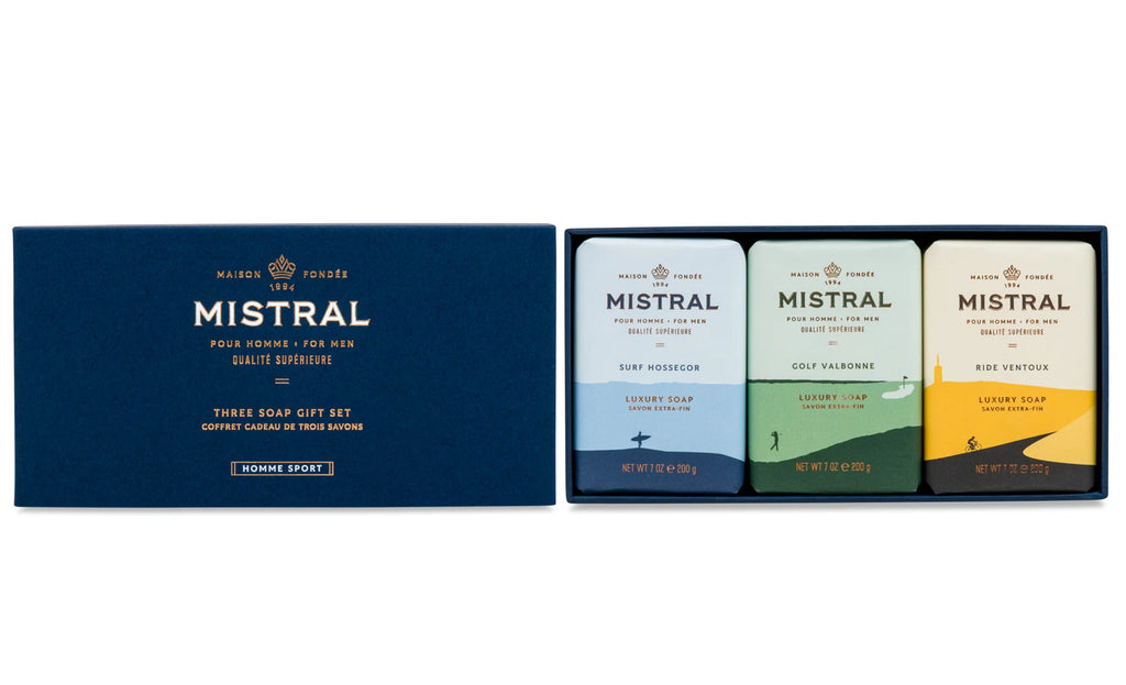 Mistral Men’s 3 Soaps Set