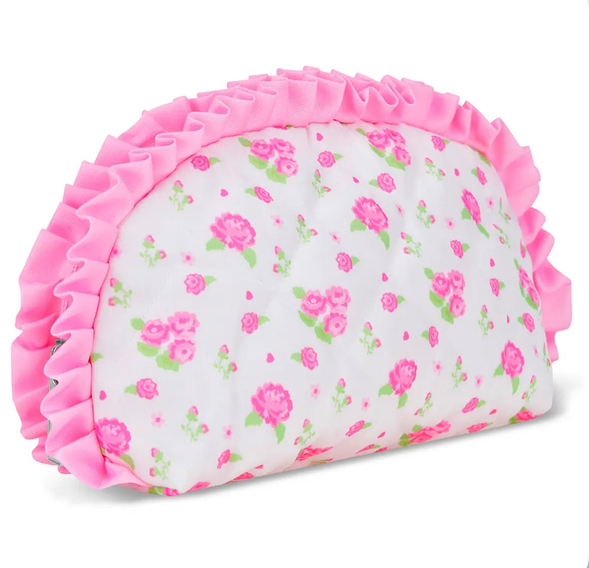 Pretty in Pink Oval Cosmetic Bag
