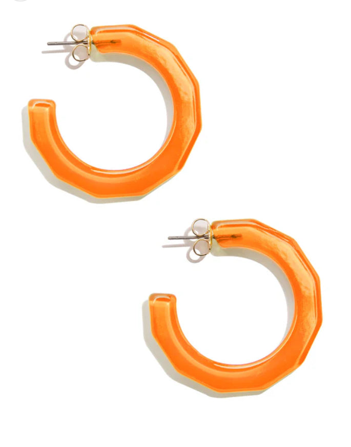Small Textured Hoop Earrings