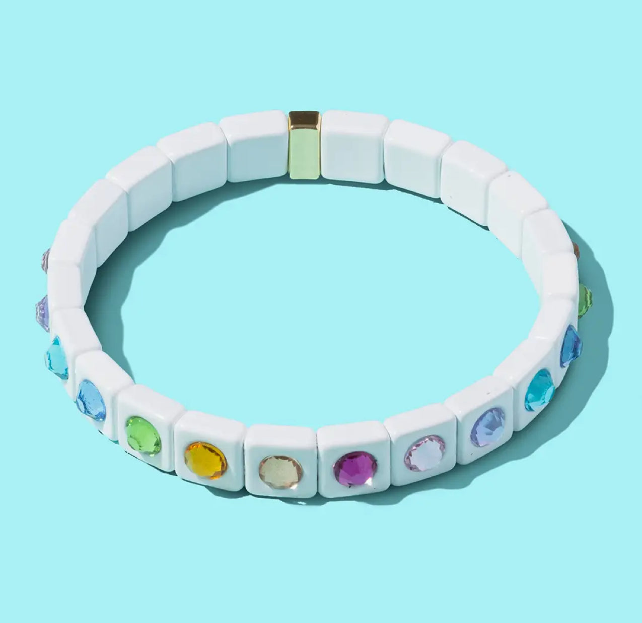 Maeve Enamel Stretch Bracelet by Taylor Elliott Designs