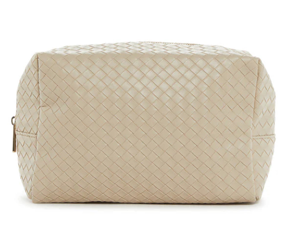 TRVL Everyday Cosmetic Bag Woven Bisque