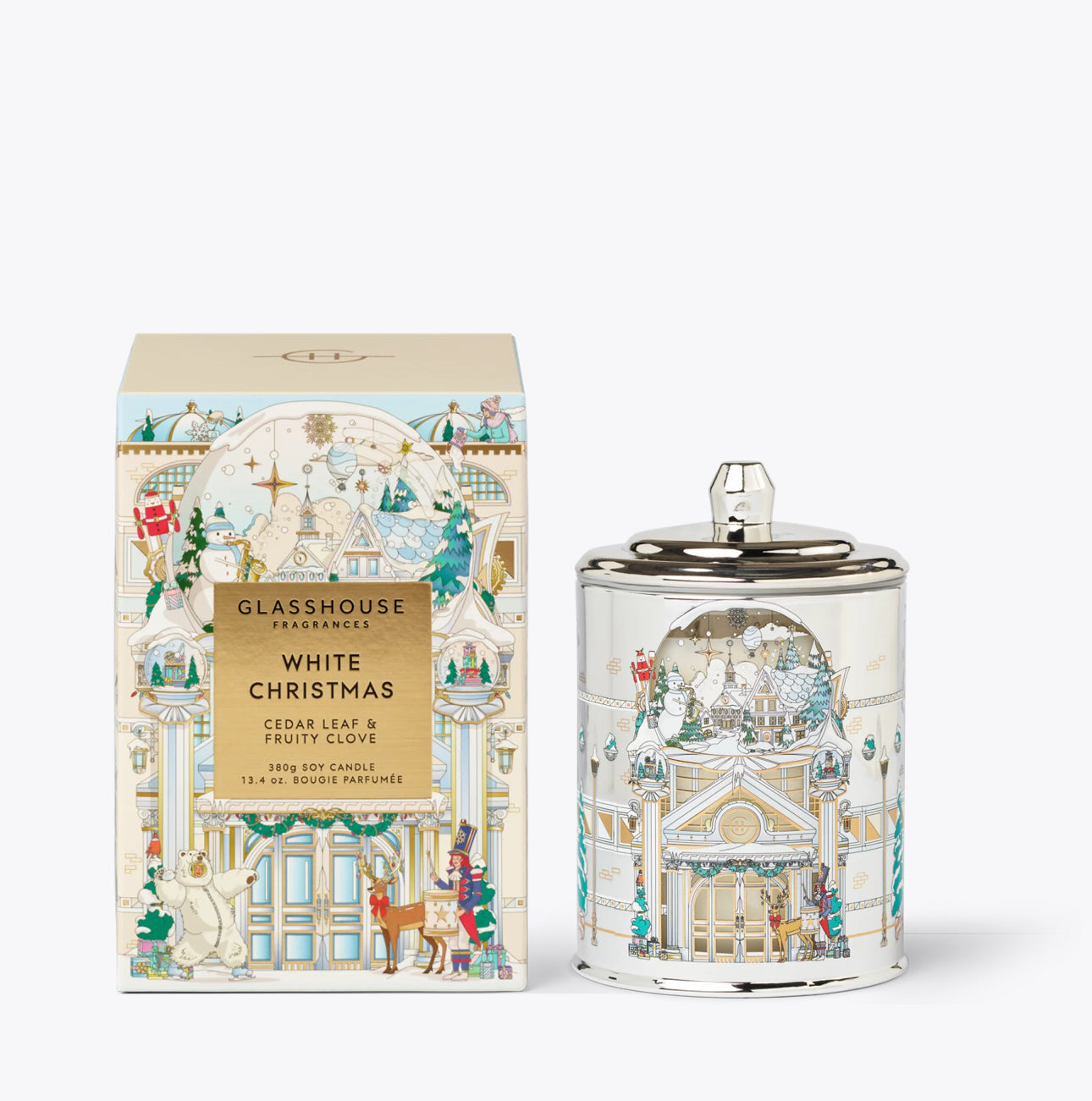 White Christmas 13.4 oz Glasshouse Candle