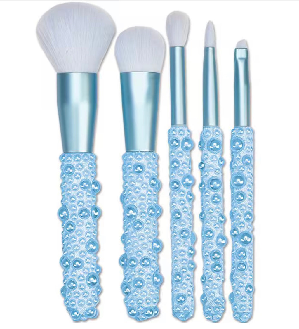 Blue Pearl Makeup Brush Set
