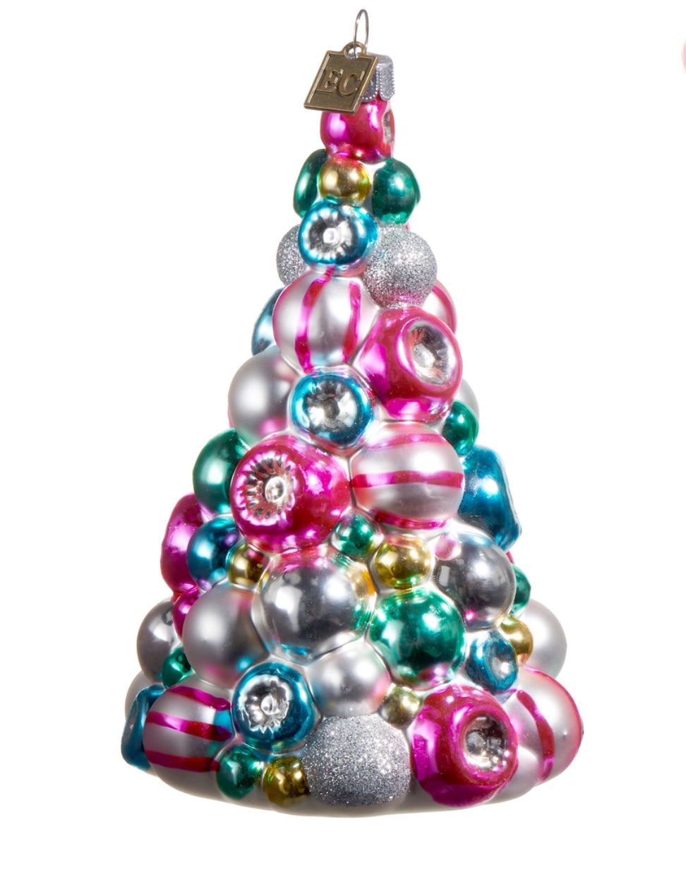 Multicolored Reflector Tree Ornament