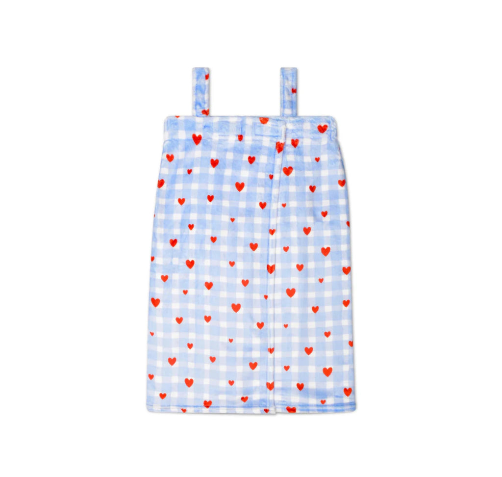Gingham Hearts Spa Wrap