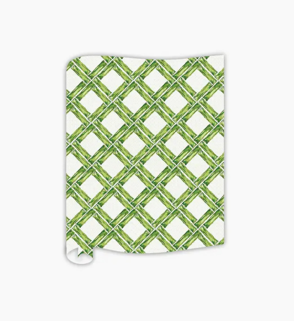 RoseanneBeck Interlocking Green Bamboo Table Runner